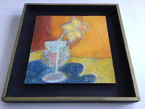 Bep Westenberg - set van 2 schilderijen op board kopen? Bied vanaf 35!