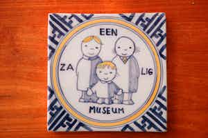 Dick Bruna - Keramische Tegel - Een Zalig Museum - 1973 verkocht voor € 75!