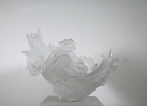 Susan Hammond - Uit de Seascapes serie - Glazen sculpturale sier schaal (Groot!) kopen? Bied vanaf 1!