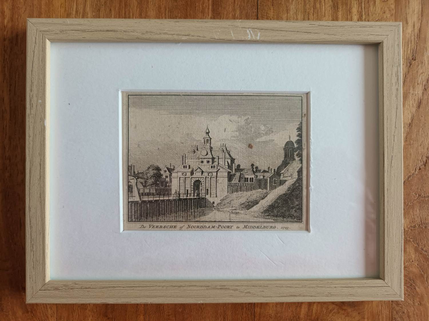 Hendrik Spilman - De Veersche of Noorddam Poort te Middelburg - 1743 kopen? Bied vanaf 21!