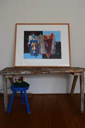 Cor de Jong - Zeefdruk - Verdeeld hart - Ingelijst kopen? Bied vanaf 75!