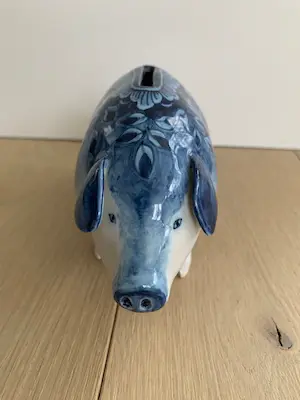 Koninklijke Tichelaar Makkum - Spaarvarken handgeschilderd kopen? Bied vanaf 100!