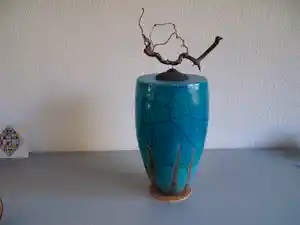 Buy Anke van der Kwaak - Raku aarde lucht en vuur? Bid from 75!