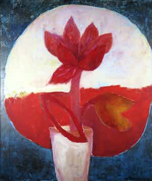 Marieke Thomassen - Acryl op doek, Zomervaas (Groot) verkocht voor € 1!