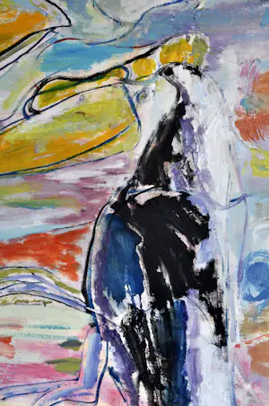 Anton Vrede - Strange relationship - Olie op doek - Gesigneerd - 95x125 cm - 1987 kopen? Bied vanaf 250!