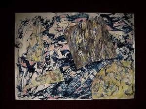 Karel Slingervoet - Grote Expressieve Collage van Haarlemse Materieschilder en Collagist kopen? Bied vanaf 1!