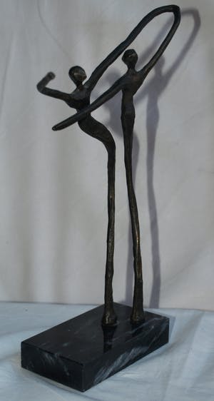 Corry Ammerlaan - Beeld op sokkel , 2 Dansers kopen? Bied vanaf 1!