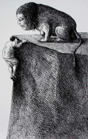 Roland Topor - Litho: En Tete verkocht voor € 75!