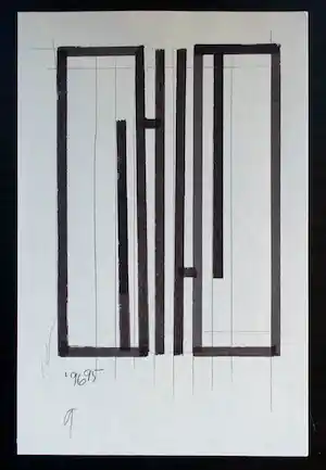 Siep van den Berg - ABSTRACTE COMPOSITIE # 1996, mint verkauft für € 49!