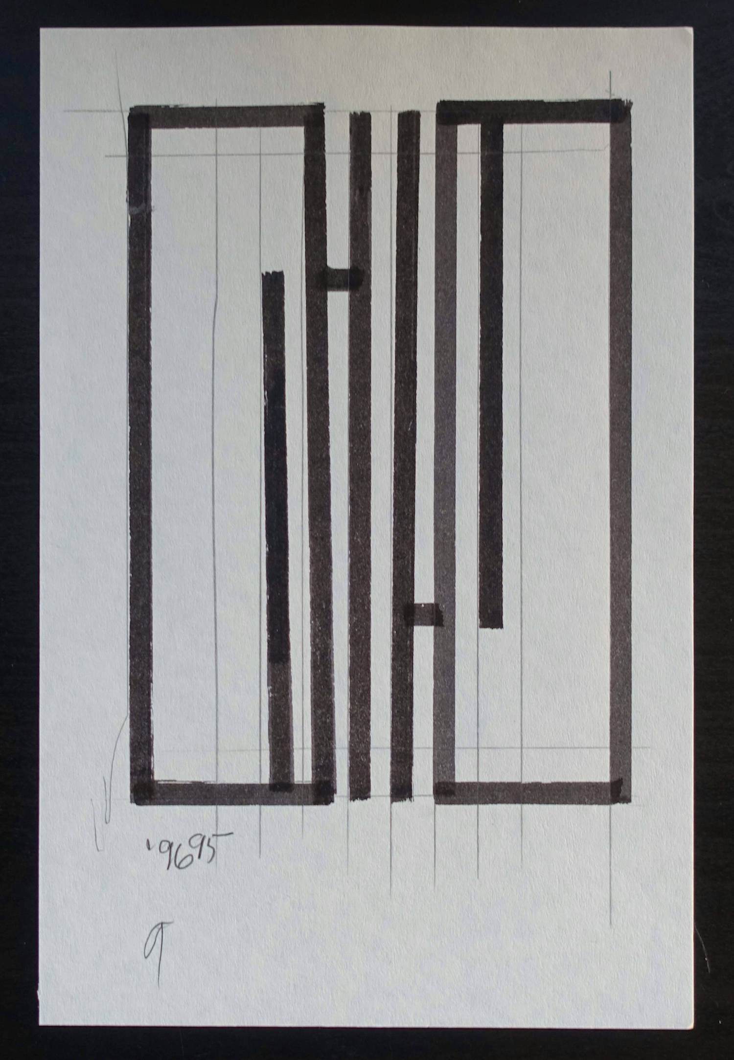 Siep van den Berg - ABSTRACTE COMPOSITIE # 1996, mint kopen? Bied vanaf 49!