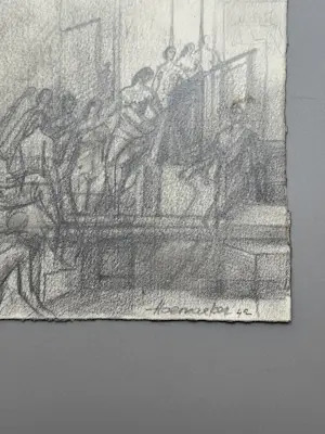 Jozef Hoemaeker - De vergadering, 1942 kopen? Bied vanaf 30!