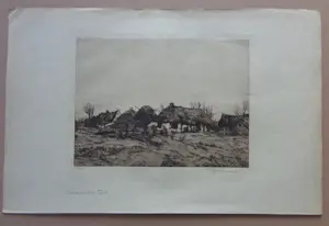 Hendrik Weegewijs - LOT VAN 2 WERKEN / ZW-W ETS / 32x50cm / SIG kopen? Bied vanaf 25!