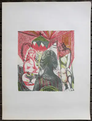 Nicolaas Wijnberg - Interieur, litho - Gratis verzending binnen Nederland! kopen? Bied vanaf 50!