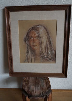 Bob Denneboom - portret jonge vrouw kopen? Bied vanaf 75!