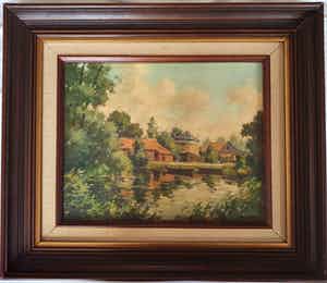 Jaap Nefkens - Boerderij met hooiberg aan het water verkocht voor € 50!