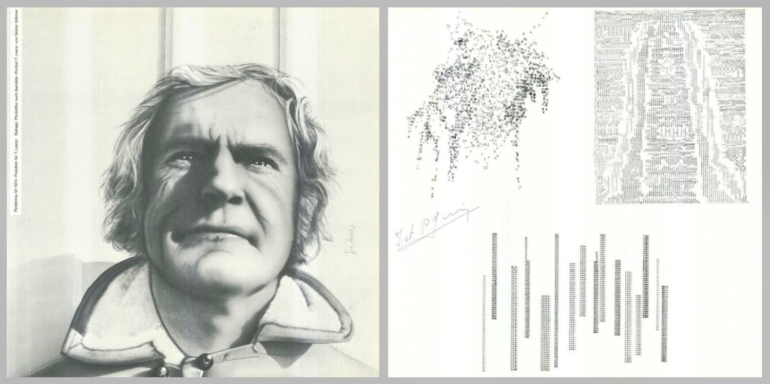 Gunter Gritzner - e.a: twee handgesigneerde kunstwerken: Portrait Leary T, Compositie kopen? Bied vanaf 30!