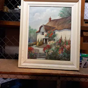 Buy Cornelis de Bruin - landhuis wit in tuin? Bid from 40!