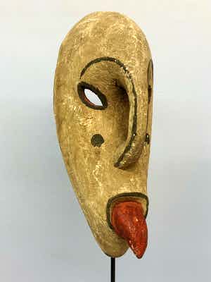 Yaka - 210231- Rare Tribal used African Yaka mask - Congo. verkocht voor € 35!