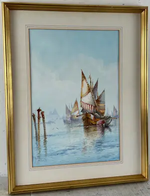 Frederick James Aldridge - The Venetian Lagoon kopen? Bied vanaf 50!