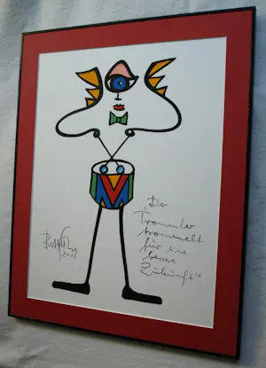 Berthold Spies - Gemengde techniek , Der Trommler….. – Lijst, 74½ x 59½ cm - 2007 kopen? Bied vanaf 100!