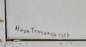 Herman van Tongeren - Olieverf op doek, Minimalistische compositie - Ingelijst (Zeer groot) kopen? Bied vanaf 500!