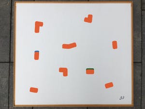 Jack Vissers - Something's Happening -acryl op hout kopen? Bied vanaf 115!
