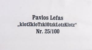 Pavlos Lefas - klotZkloTzklOtzkLotzKlotz kopen? Bied vanaf 1!