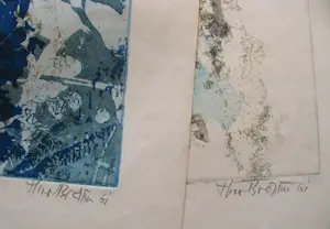 Theo Braun - 2 EISENRADIERUNGEN signiert kopen? Bied vanaf 200!