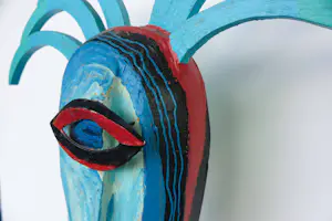 Henk Vierveijzer - Beschilderd hout en papier-maché, Stormy (Groot!) kopen? Bied vanaf 300!