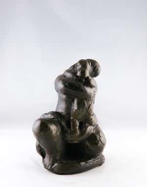 Nic Jonk - Gepatineerd aardewerk, Vrouw met kind verkocht voor € 150!