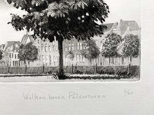 Wim Bettenhausen - ets - 'Wolken boven Pelsertoren' - 1992 (Eigen druk) kopen? Bied vanaf 135!