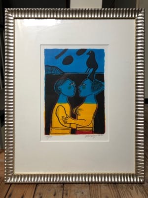 Corneille - Man + vrouw + vogel (gaan zoenen) kopen? Bied vanaf 130!