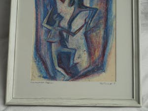 Klaas Pijlman - Ingelijste pastel , “Alba di Canazei” – Ontwerp fresco - 1958 kopen? Bied vanaf 35!