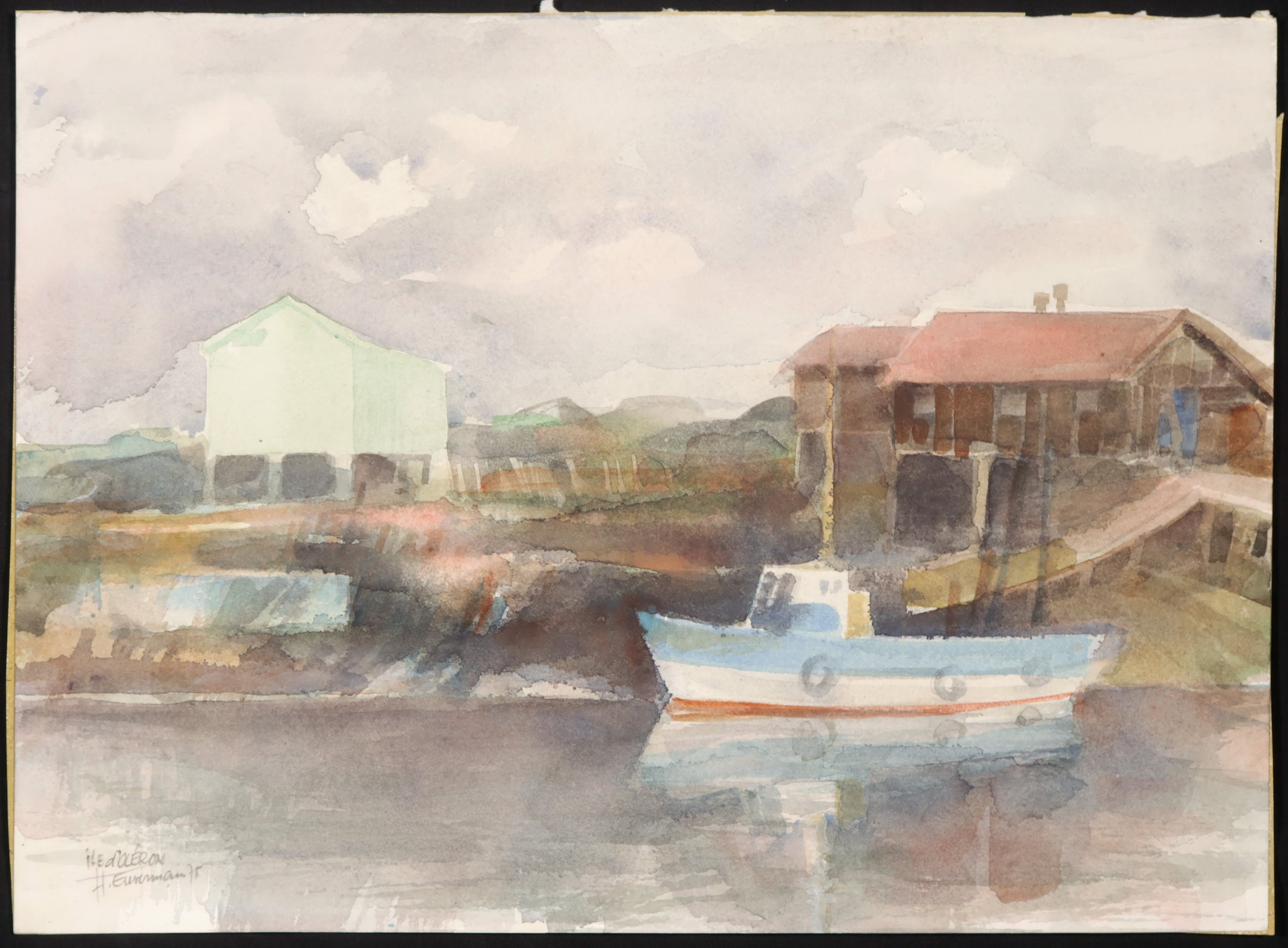 Hen Euverman - Aquarel, Ile d'Oléron kopen? Bied vanaf 1!