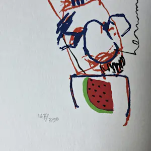 Herman Brood - Zeefdruk - Kookkunst - 350 ex. kopen? Bied vanaf 59!