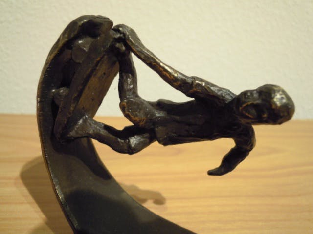 Astrid Veldhuyzen-Koppen - Prachtig gesigneerd beeld van skater. kopen? Bied vanaf 45!