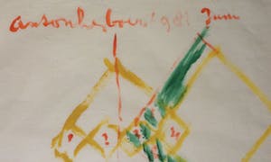 Anton Heyboer - Acrylverf op papier. Titel,"Eerste vrouw, Tweede vrouw". kopen? Bied vanaf 130!