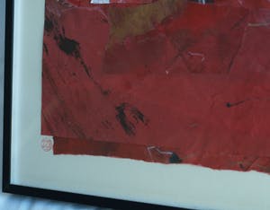 Maggy Voorsluys-Gomez - Collage en acrylverf , “Hiroshima” – ingelijst - 1992 kopen? Bied vanaf 50!