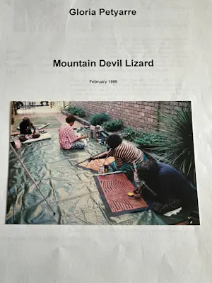 Gloria Petyarre - Mountain Devil Lizard kopen? Bied vanaf 995!