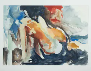 Niet of onleesbaar gesigneerd - Aquarel, Naakt - Ingelijst kopen? Bied vanaf 10!