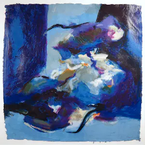 Peter Munnik - Zeefdruk, Z.T. Blauw (Groot) kopen? Bied vanaf 50!