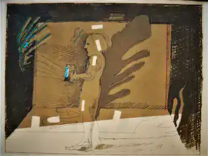 Co Westerik - Grote potlood gesigneerde Zeefdruk -1980- "Spelen met licht" verkocht voor € 100!
