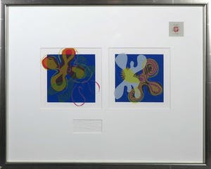 Harry Agema - Zeefdruk, lino en reliëfdruk, Handlijncompositie - Ingelijst kopen? Bied vanaf 1!