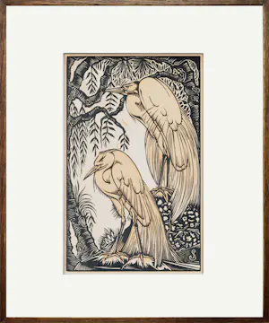 Jan Schonk - Twee zilverreigers kopen? Bied vanaf 75!