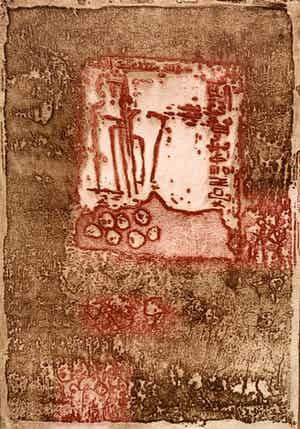 Jan Montyn - kleurenets - zonder titel - 2000 (Eerste afdruk van een editie van 50 ex.) verkocht voor € 100!