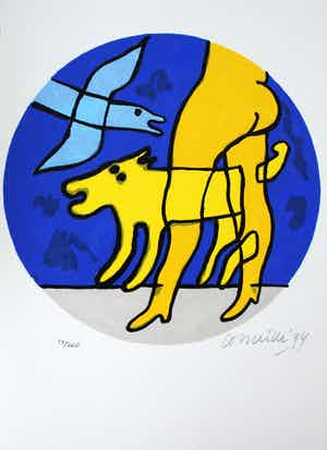 Corneille - Zeefdruk: Droombeelden - 1994 verkocht voor € 125!