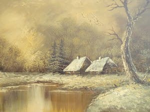 Henner Knauf - Winterlandschap kopen? Bied vanaf 85!