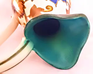 Plateelbakkerij Zuid-Holland - Keramikkrug Keramikvase Art Deco Modell 4812 Dekor "Godelin" 50er Jahre kaufen? Bieten Sie von 60!