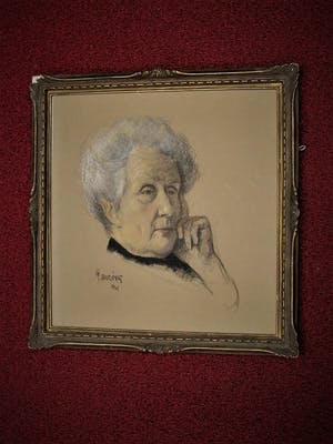 Georg Hering - Volendam 1921 - groot Pastel - Portret van moeder - gesigneerd kopen? Bied vanaf 10!