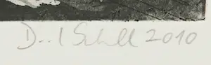 David Schnell - Aquatint, Abkürzung - Ingelijst kopen? Bied vanaf 650!